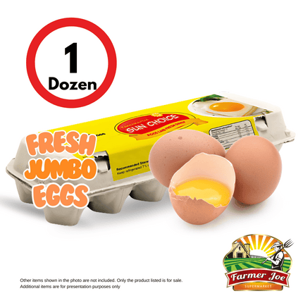 Tanumapua Eggs - 1 Dozen Jumbo Eggs "PICKUP FROM FARMER JOE SUPERMARKET VAITELE ONLY"