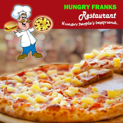 Hawaiian Pizza - Large "PICKUP FROM HUNGRY FRANKS, UPOLU ONLY"