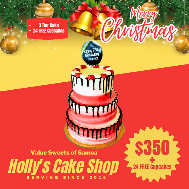 Merry Christmas COMBO MIX #4 + 24 FREE CUPCKES "PICK UP AT VAITELE MARKET SHOP #R8, UPOLU"