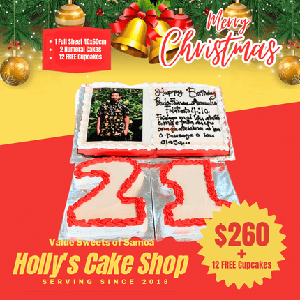 Merry Christmas COMBO MIX #3 + 12 FREE CUPCKES "PICK UP AT VAITELE MARKET SHOP #R8, UPOLU"