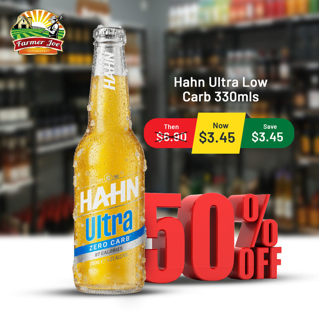 Hahn Ultra Low Carb 330mls "PICKUP FROM FARMER JOE SUPERMARKET UPOLU ONLY"