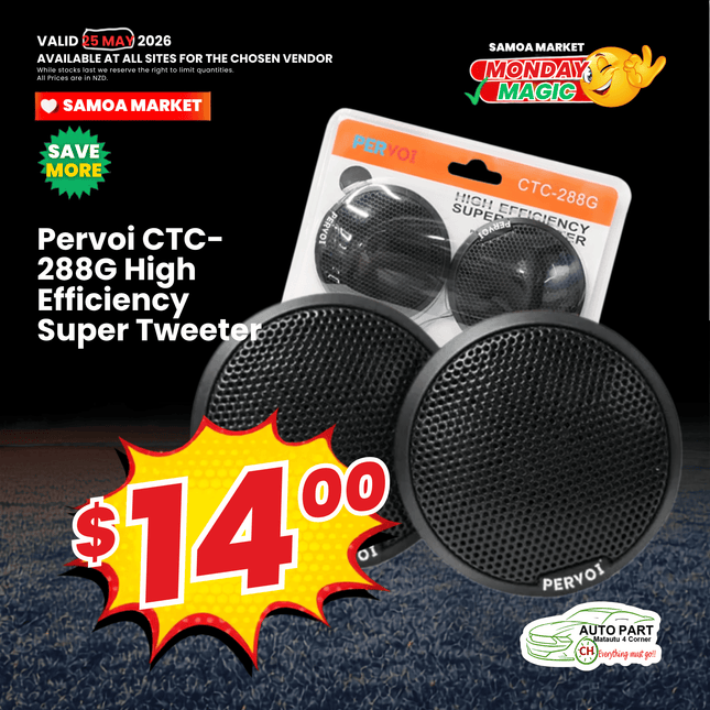 MAGIC MONDAY! Pervoi CTC-288G High Efficiency Super Tweeter "PICKUP FROM AUTO PARTS, MATAUTU"