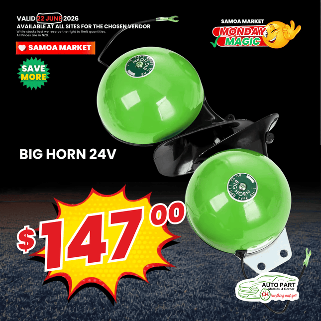 MAGIC MONDAY! BIG HORN 24V "PICKUP FROM AUTO PARTS, MATAUTU"