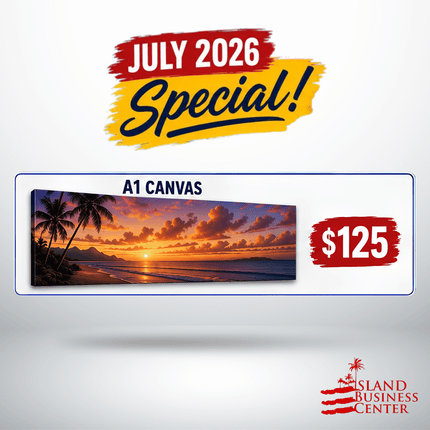 JULY SPECIAL! A1 Canvas "PICKUP FROM ISLAND BUSINESS CENTER at FUGALEI"