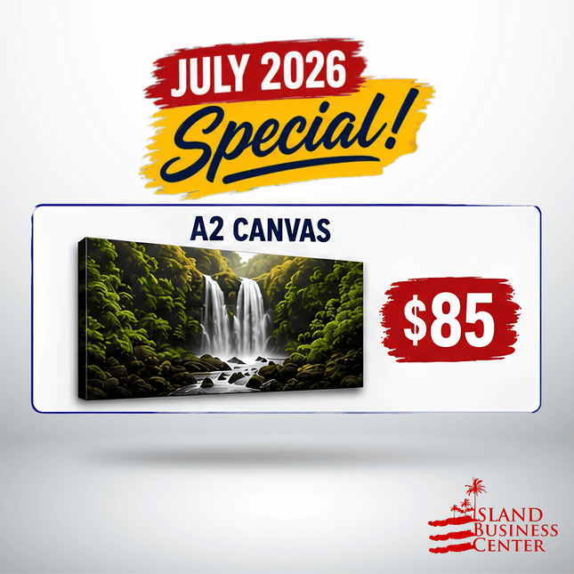 JULY SPECIAL! A2 Canvas "PICKUP FROM ISLAND BUSINESS CENTER at FUGALEI"