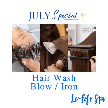 JULY SPECIAL! Hair Wash Blow / Iron "PICKUP FROM LE FOFO SPA at FUGALEI"