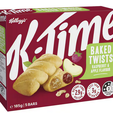 Kelloggs K-Time Baked Twists 185g "PICKUP FROM FARMER JOE SUPERMARKET UPOLU VAITELE ONLY"