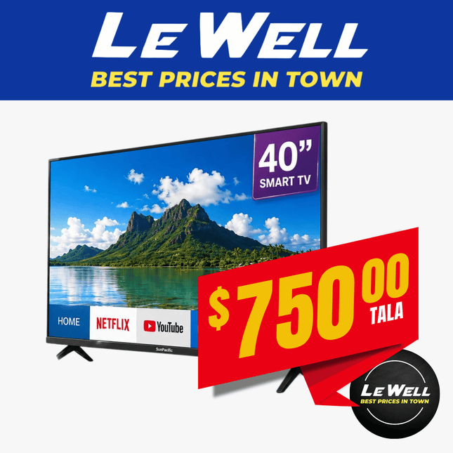 SUNPACIFIC 40 Smart TV (PICK UP FROM LE WELL COMPANY SAVALALO ONLY)