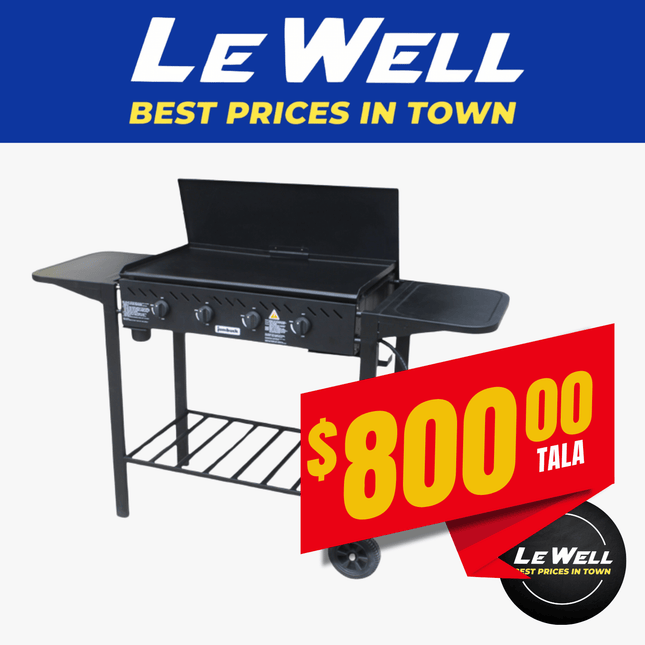 BBQ Jumbuck 4 Burner Flat Top (PICK UP FROM LE WELL COMPANY SAVALALO ONLY)