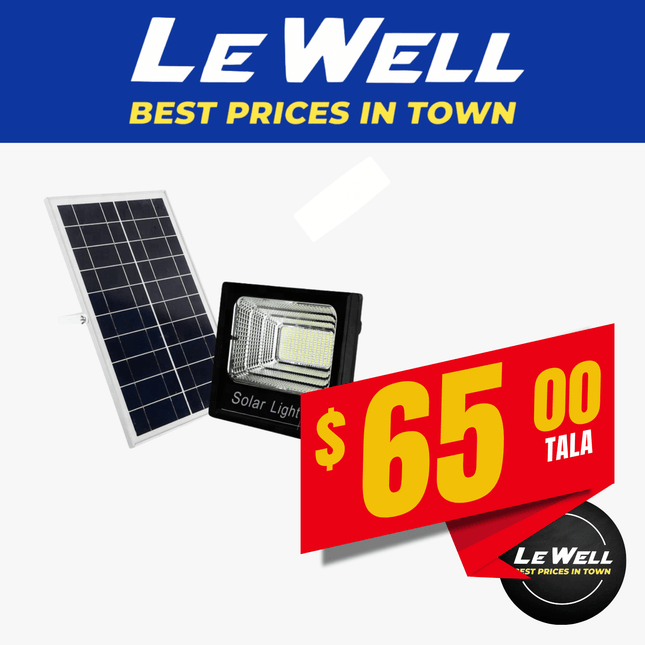 Solar Light 100W (PICK UP FROM LE WELL COMPANY SAVALALO ONLY)