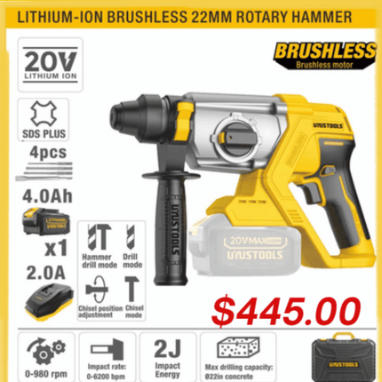 Lithium-Ion Brushless 22mm Rotary Hammer "PICK UP FROM LOTOPA TOOLS SAVALALO"
