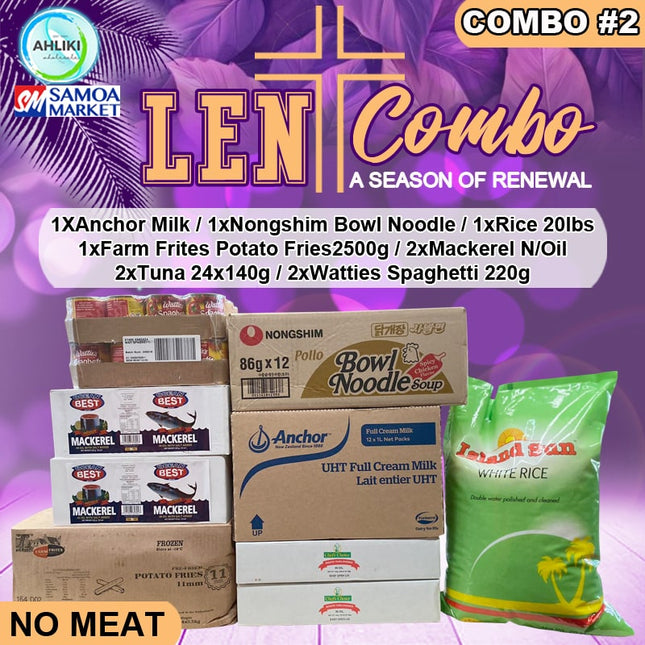 Lent Combo #2 "PICK UP FROM AH LIKI WHOLESALE"