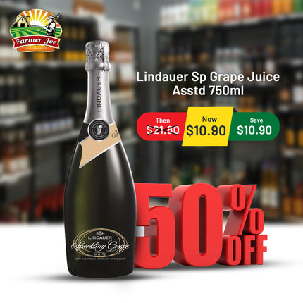 Lindauer Sp Grape Juice Asstd 750ml "PICKUP FROM FARMER JOE SUPERMARKET UPOLU ONLY"