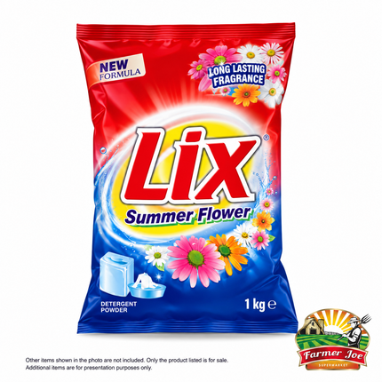 Lix Washing Powder 1Kg "PICKUP FROM FARMER JOE SUPERMARKET VAITELE ONLY"