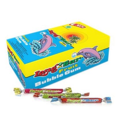 Long Bar Fruits Bubble Gum 100pc "PICKUP FROM FARMER JOE SUPERMARKET UPOLU ONLY"