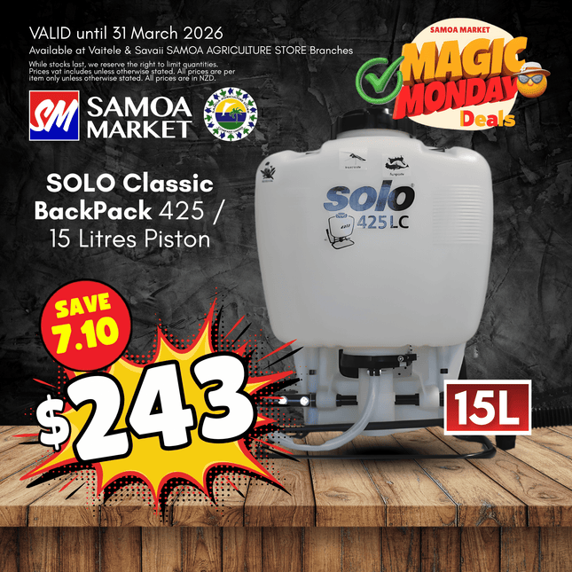 MAGIC MONDAY! SOLO Classic BackPack 425 / 15 Litres Piston