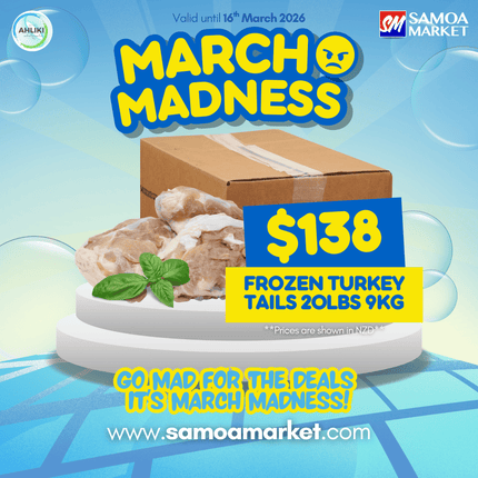 MARCH MADNESS! Frozen Turkey Tails 20lbs 9kg [NOT AVAIL AT HQ] "PICKUP FROM AH LIKI WHOLESALE"