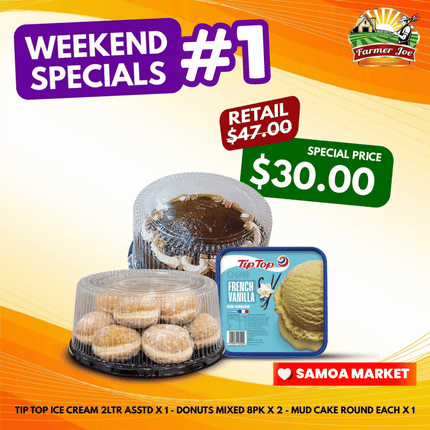 WEEKEND SPECIALS #1 "PICKUP FROM FARMER JOE SUPERMARKET VAITELE ONLY"