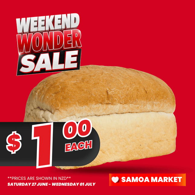 WEEKEND WONDER! Loaf of Bread "PICKUP FROM FARMER JOE SUPERMARKET VAITELE ONLY"