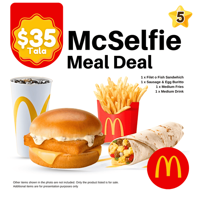 McSelfie Meal "PICK UP FROM MCDONALD'S, APIA"