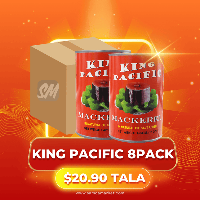 King Pacific/Ocean Best/South Sea Natural Oil/Chefs Choice White Label 8PACK x 425g (Select from one brand available) "PICKUP FROM AH LIKI WHOLESALE"