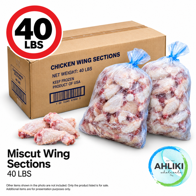 US Chicken Wings Mis-Cut 10lbs x 4 - 7690235 [SORRY, SOLD OUT] "PICKUP FROM AH LIKI WHOLESALE"