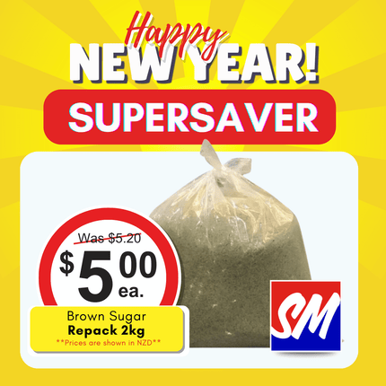 SUPERSAVER! Brown Sugar Repack 2kg "PICKUP FROM FARMER JOE SUPERMARKET VAITELE ONLY"
