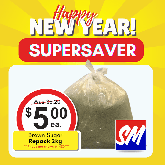SUPERSAVER! Brown Sugar Repack 2kg "PICKUP FROM FARMER JOE SUPERMARKET VAITELE ONLY"