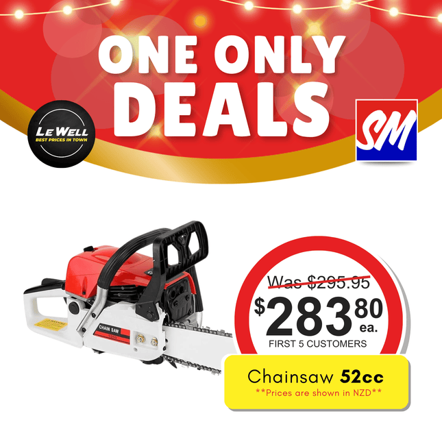ONE ONLY SALE! Chainsaw 52CC (PICK UP FROM LE WELL COMPANY SAVALALO ONLY)