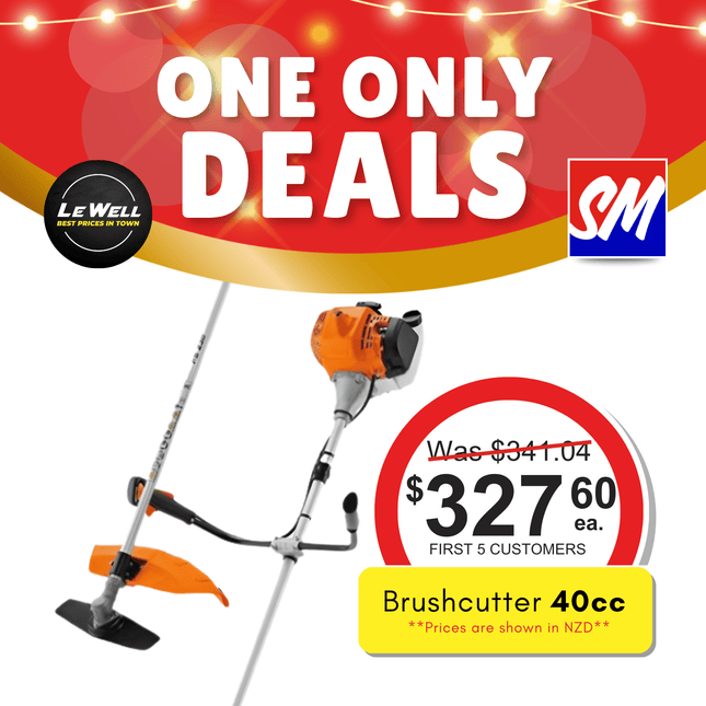 ONE ONLY SALE! Brush Cutter 40CC (PICK UP FROM LE WELL COMPANY SAVALALO ONLY