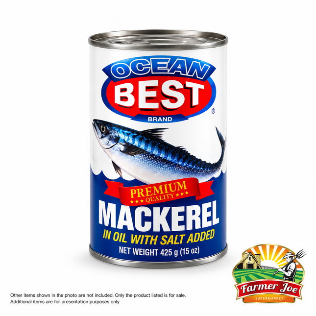 Ocean Best Mackerel Natural Oil 425g