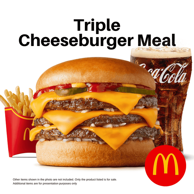 Triple Cheeseburger Meal "PICK UP FROM MCDONALD'S, APIA"
