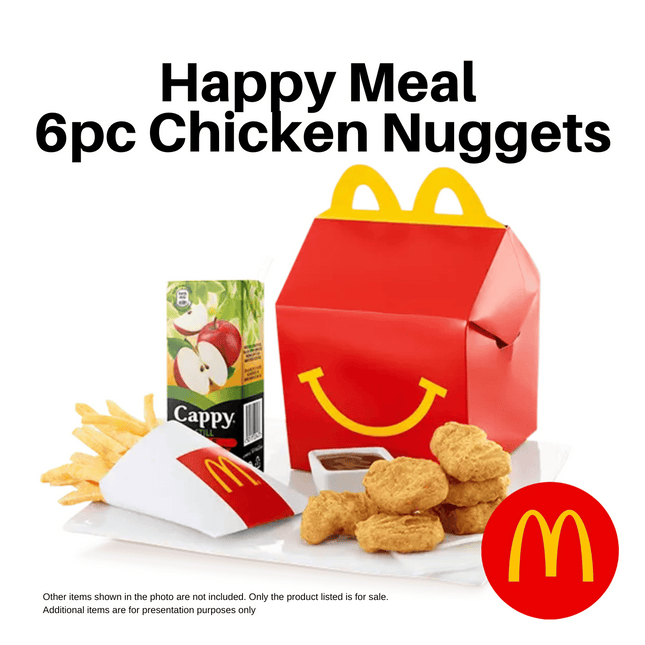 Happy Meal - 6pc Chicken Nuggets "PICK UP FROM MCDONALD'S, APIA"
