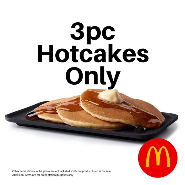3pc Hotcakes (Breakfast Only) "PICK UP FROM MCDONALD'S, APIA"