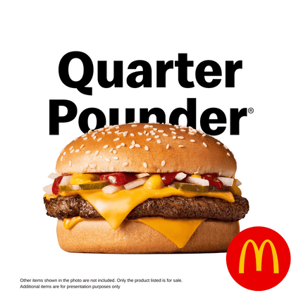 Quarter Pounder Meal "PICK UP FROM MCDONALD'S, APIA"