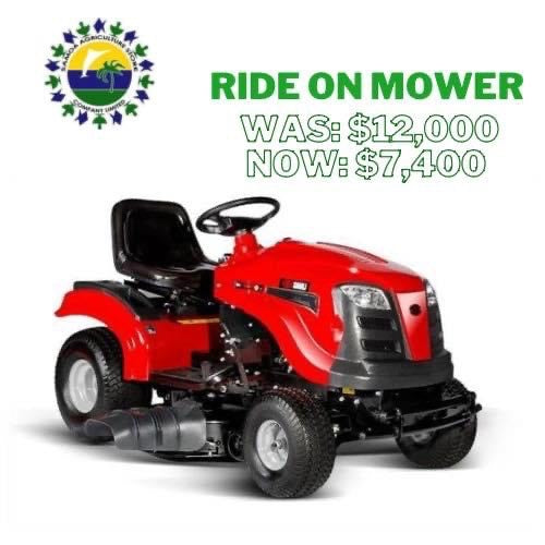 Ride On Mower Lawn Tractor - "PICK UP AT SAMOA AGRICULTURE STORE CO LTD VAITELE AND SALELOLOGA SAVAII"