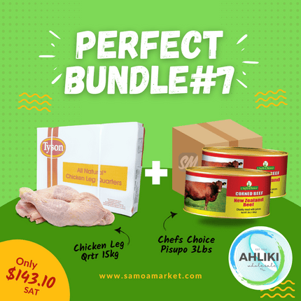 Perfect Bundle #7 - Chicken Leg Qrtr 15kg + C.Choice Corned Beef 3LBS - [Brand may vary] "PICKUP FROM AH LIKI WHOLESALE"