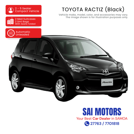 Toyota Ractiz "PICKUP FROM SAI MOTOR AT TAUFUSI"