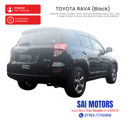 Toyota RAV4 (Black) "PICKUP FROM SAI MOTOR AT TAUFUSI"