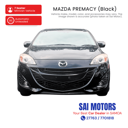 Mazda Premacy (Black) "PICKUP FROM SAI MOTOR AT TAUFUSI"