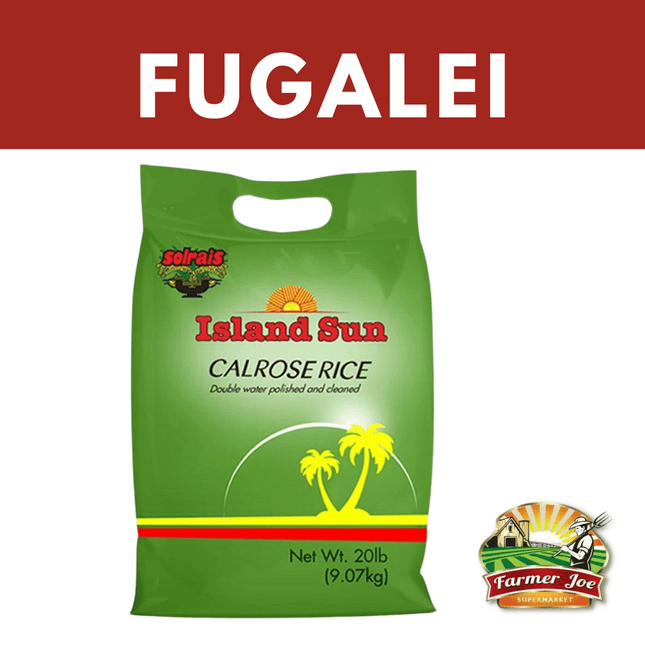 Island Sun Rice 20lbs   "PICKUP FROM FARMER JOE SUPERMARKET FUGALEI ONLY"
