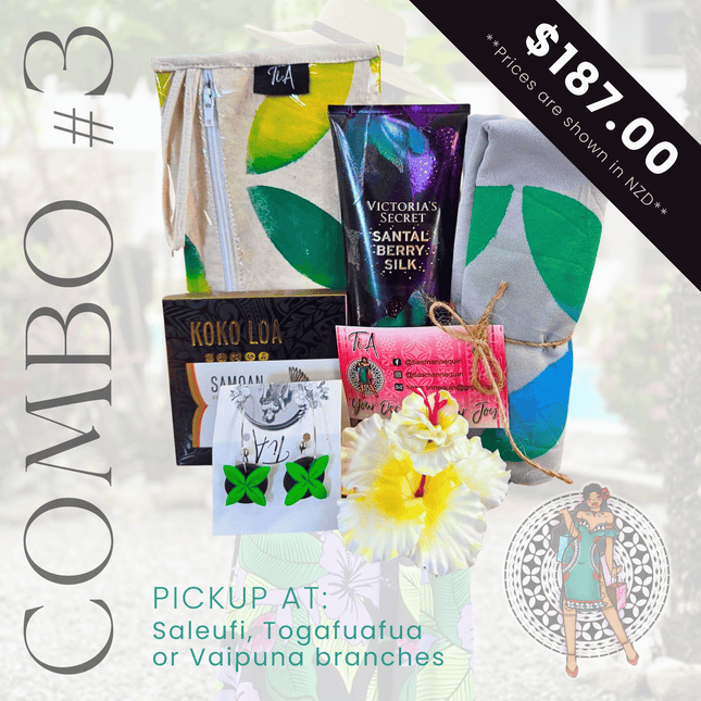 TIA'S Combo #3 "PICK UP FROM TIA'S AT TOGAFUAFUA, SALEUFI or VAIPUNA"