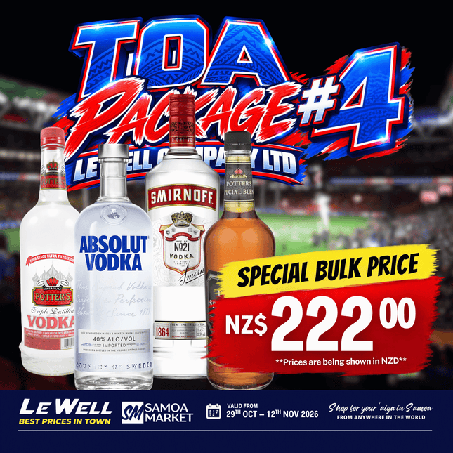 TOA PACKAGE #4 (PICK UP FROM LE WELL COMPANY SAVALALO ONLY)