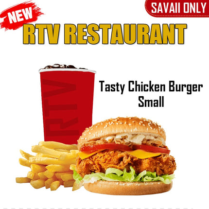 Tasty Chicken Burger SML "PICKUP FROM RTV SALELOLOGA"