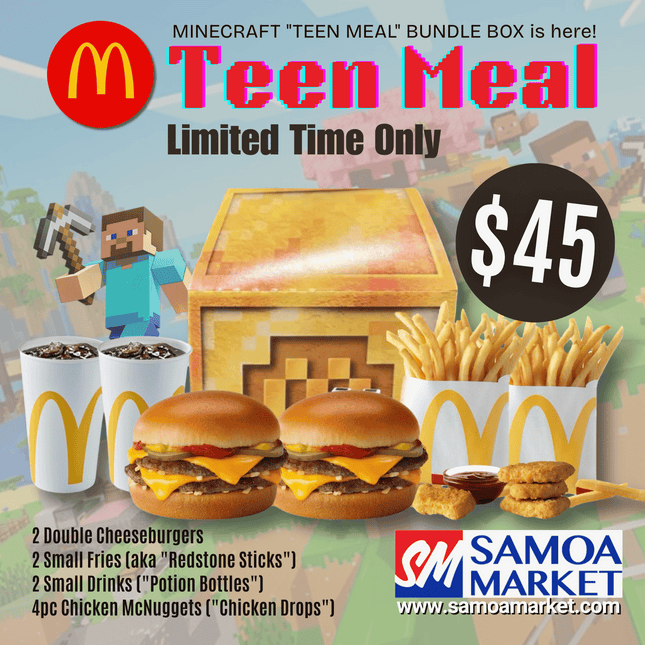 Minecraft "TEEN MEAL" Bundle Box