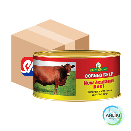 Chefs Choice Corned Beef 2 x 3lbs [1.36KG] [NOT AVAIL AT HQ & TAUFUSI]  "PICKUP FROM AH LIKI WHOLESALE"