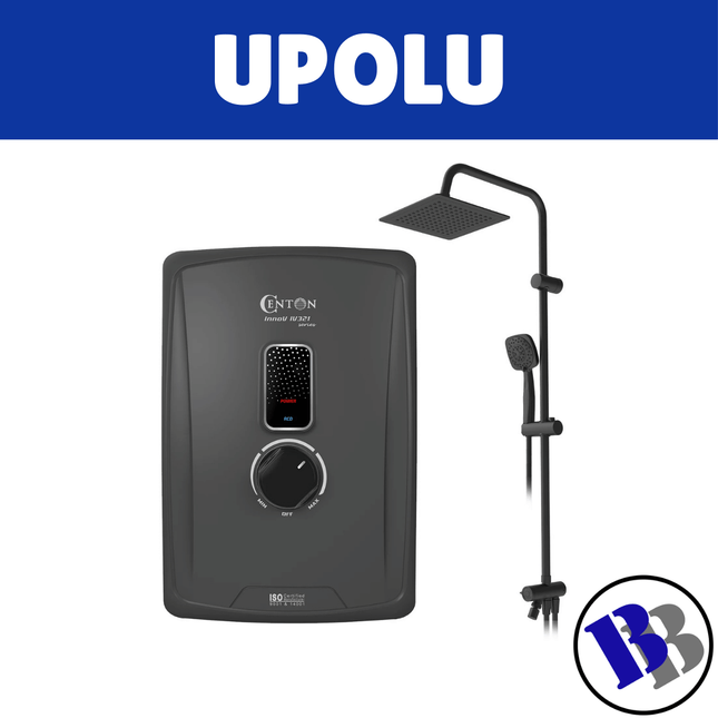 Shower Heater Instant Matte Black Innov Centon - "PICKUP FROM BLUEBIRD LUMBER & HARDWARE"