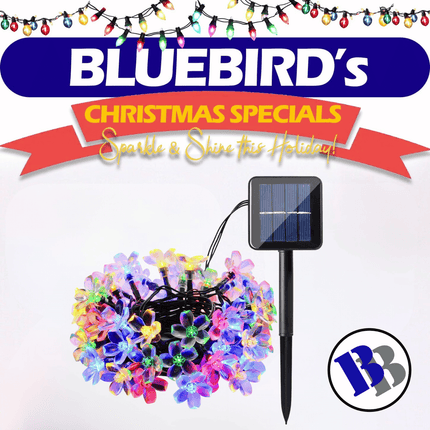 X-MAS DECORATIONS! Solar String Light Cherry Blossom - "PICK UP AT BLUEBIRD LUMBER  HARDWARE UPOLU ONLY"