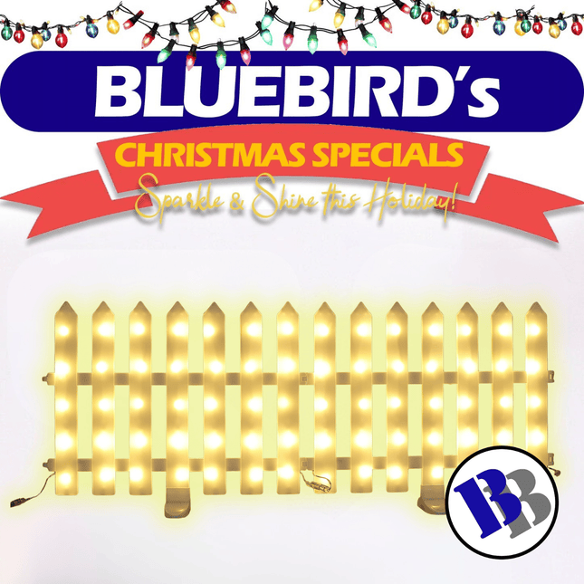 X-MAS DECORATIONS! Fence Xmas Light Warm White - "PICK UP AT BLUEBIRD LUMBER  HARDWARE UPOLU ONLY"
