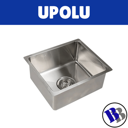 Sink Single Bowl Stainless Steel 800x480x185mm 304 Boloco - "PICKUP FROM BLUEBIRD LUMBER & HARDWARE"